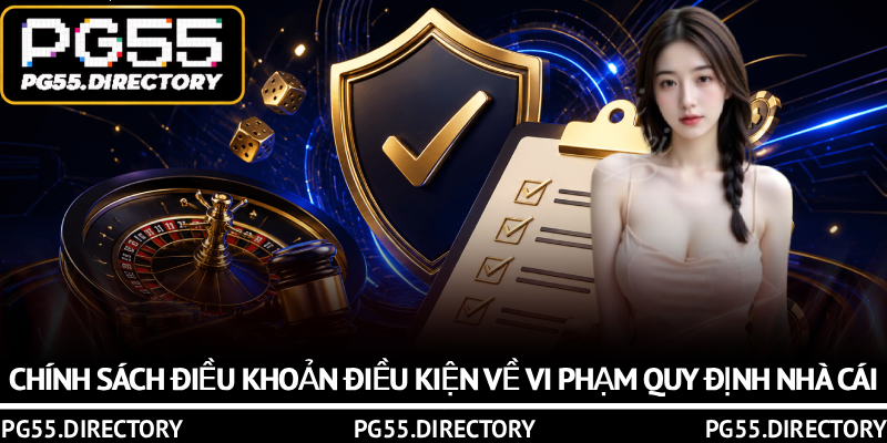 Điều Khoản Điều Kiện PG55 – Quy Định Người Chơi Cần Nắm Rõ 3 Chính sách điều khoản điều kiện về vi phạm quy định nhà cái